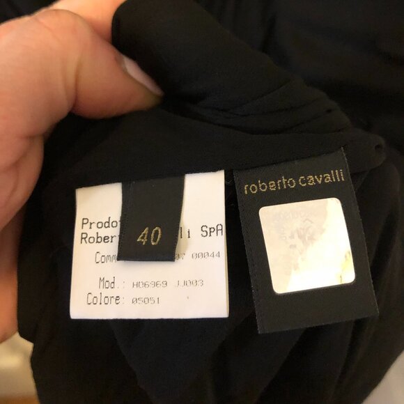 Roberto Cavalli Black One-Shoulder Dress - Picture 8 of 13